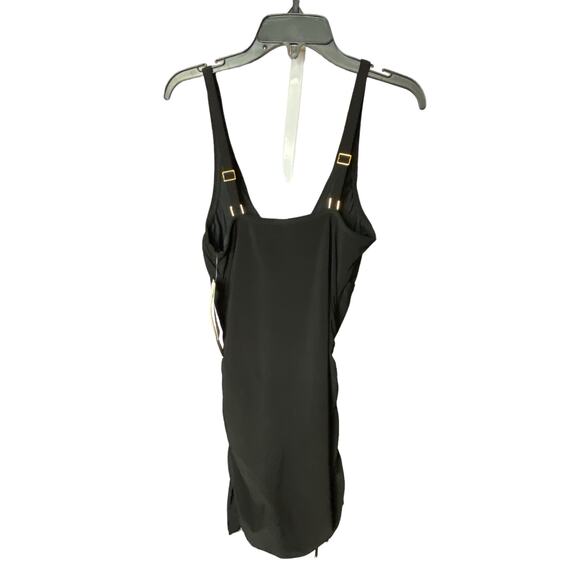 Beyond Control Women's Size 8 One Piece Sculpting Ruched Swimsuit Black NWT - Picture 3 of 6